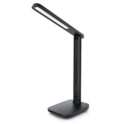Brandson LED-Schreibtischlampe Lederoptik dimmbar 3 Farbtemperaturen schwarz