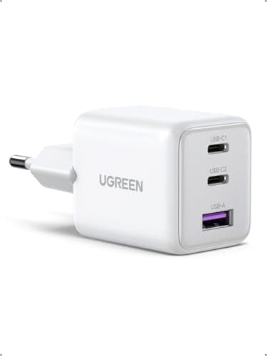 UGREEN USB C Ladegerät 30W, 3-Port GaN Netzteil