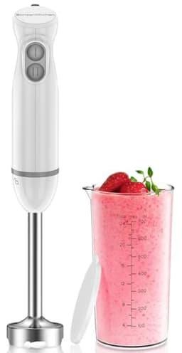 Bonsenkitchen Pürierstab Stabmixer Elektrischer 1000W Edelstahl