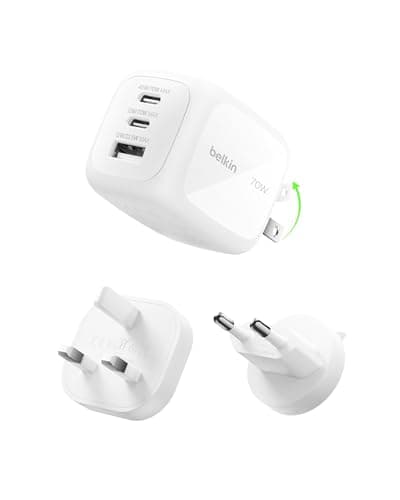 Belkin BoostCharge USB-C-Ladegerät mit drei Anschlüssen (70 W)