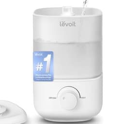 Levoit Luftbefeuchter Schlafzimmer, 23dB, Top-Fill Humidifier, Weiß