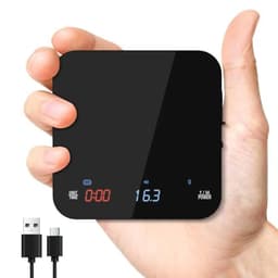 Diyife Mini Kaffeewaage mit Timer, Wiederaufladbare Espresso Waage, 4 Modi
