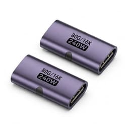 Leloco USB-C Kupplung, 240 W, 80 Gbps