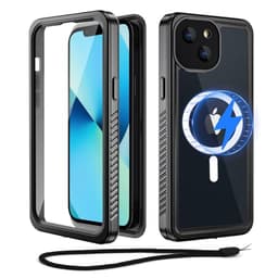 Beeasy für iPhone 13 Mini Wasserdicht 360 Grad Hülle mit MagSafe Schwarz