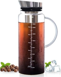 Aquach Cold Brew Kaffeebereiter 1,0 l mit Edelstahlfilter