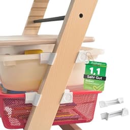 EmSoLi Adapter Weiss für Ikea Trofast Box Korb Drahtkorb, kompatibel mit Stokke Tripp Trapp Baby Hochstuhl