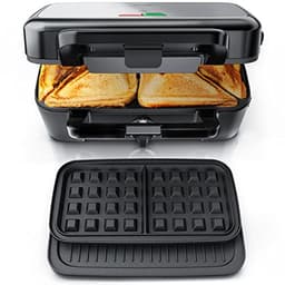 Arendo Sandwichmaker 3in1 Waffeleisen Kontaktgrill