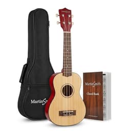 Martin Smith Sopran Ukulele 21 Zoll Starter Set mit Tasche, Natur