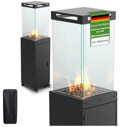 Gartenzeit Gas-Terrassenheizer mit Glaszylinder
