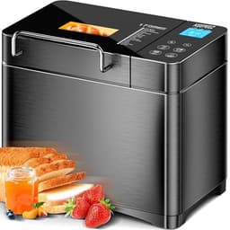 KEEPEEZ Smart Brotbackautomat mit Touchpanel, Keramik-Backform & Zutatenfach