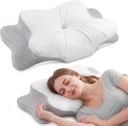 Utopia Bedding Ergonomisches Nackenstützkissen Kopfkissen Memory-Schaum