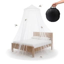 Relaxdays Moskitonetz mit Gestell für Doppelbett