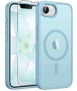 FNTCASE für iPhone 17e/16e Hülle mit Panzerglas Kompatibel mit MagSafe