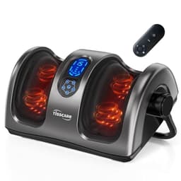 TISSCARE Shiatsu Fußmassagegerät elektrisch mit Wärme, Knet- und Rollmassage, 360° verstellbar, Fuß- und Wadenmassagegerät mit Fernbedienung