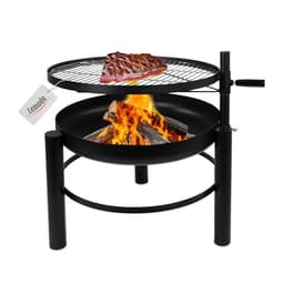 Lemodo Feuerschale mit Grill, Grillrost Ø 60 cm, höhenverstellbar