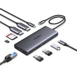 UGREEN Revodok USB C Docking Station, 10 IN 1 USB C Hub 2 HDMI