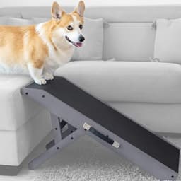 PriorPet Hundetreppe einstellbar 18–53 cm grau PP000004