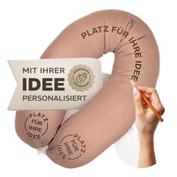 sei Design XXL Stillkissen 190x35 cm mit Musselin-Bezug