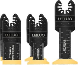 LEILUO 5-teiliges Titan Oszillierende Multitool Sägeblätter Holz Kunststoff