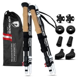 ALPIN LOACKER Wanderstöcke faltbar Aluminium mit Korkgriff, 115-135 cm