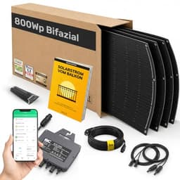 VALE Balkonkraftwerk 800W Flexibles Set 4x 200W Flexible Solarmodule