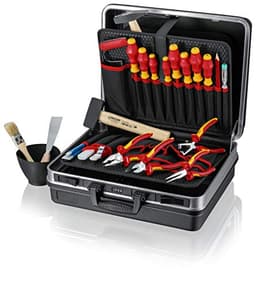 KNIPEX Montagekoffer Elektro-Installation, 24 Stück, 002105HLS