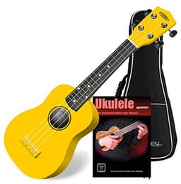 Classic Cantabile US-100 YE Sopran-Ukulele Gelb Set inkl. Lernheft