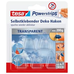tesa Powerstrips Deco-Haken Small transparent 5 Stk. (58900)