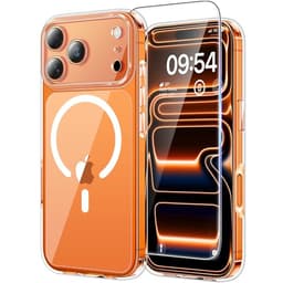 TAURI für iPhone 17 Pro Hülle 6,3" mit Schutzfolie Durchsichtig