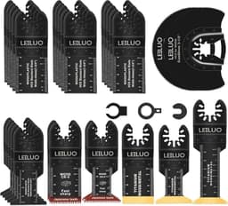 LEILUO 32-teiliges Multitool Sägeblätter Zubehör Oszillierende Werkzeuge
