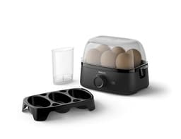 Philips Eierkocher 3000, Schwarz, für bis zu 6 Eier