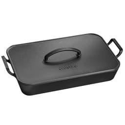 Onlyfire Gusseisen Bräter Rechteckig 42cm XL Schmortopf