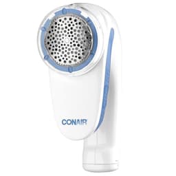 Conair Fusselentferner, Batteriebetriebener Fusselrasierer für Kleidung und Stoffe, Ergonomischer Griff, Weiß/Blau, CLS1XE