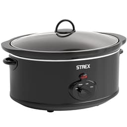 Strex Slow Cooker 6,5L Keramik-Innenbehälter