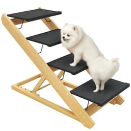PawHut Hundetreppe 4-stufig klappbar