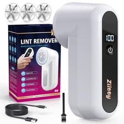 Ziitty Fusselrasierer Elektrisch, Tragbarer Aufladbar Fusselentferner, LCD-Anzeige