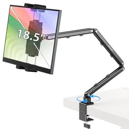 Urmust Portable Monitor Halter, Aluminium Tablet Halterung Tisch mit Klemme