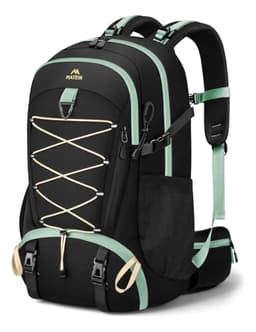 MATEIN Wanderrucksack Herren Damen, Wanderrucksack 40L, Trekkingrucksack | mit Schuhfach & Hüftgürtel, Rucskack Wandern mit Regenschutz, Leichtgewicht für Wandern, Outdoor, Hiking, Reise, Schwarz