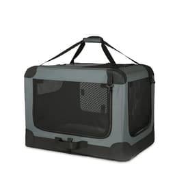 Amazon Basics 4-Türiger Faltbarer Reisezwinger, Grau, S 66 cm x 46 cm x 46 cm