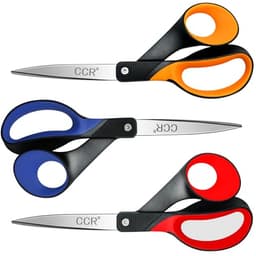 CCR Linkshänder Schere Set,21.5cm Linkshänder Haushaltsschere Bastelschere