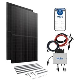 Haier 840 W Balkonkraftwerk inkl. sturmsicherer Balkon-Halterung