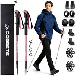 DOBESTS Trekkingstöcke 65-135 cm, Aluminium