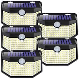Aootek Solarlampen für Außen mit Bewegungsmelder, 5er Set, 120 LED