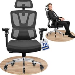 MELOKEA Bürostuhl Ergonomisch 7D-Armlehnen